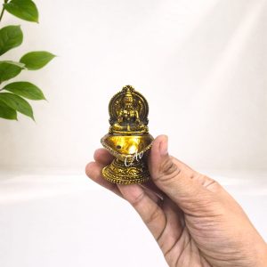 LAKSHMI DIYA 2.5INCHES - BRASS IDOLS GOD FIGURES
