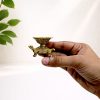 TURTLE DIYA 1.25INCH - BRASS IDOLS GOD FIGURES