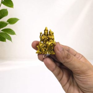 HAYAGRIVA LAKSHMI SITTING 1.5INCH - BRASS IDOLS GOD FIGURES