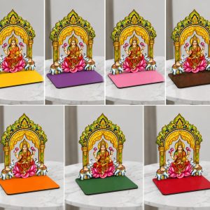 6 inch LAKSHMI GAJA ARCH GATE - DIYA STANDS WOOD MDF KGF PROPS