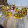2 pc - TANJORE SWAN - 9 inch * 8 inch - WOOD MDF KGF PROPS