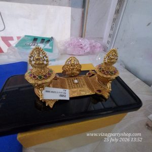 LAKSHMI LAXMI - BRASS HANDWORKED KUMKUM DIBBI BARINI – TRADITIONAL RETURN GIFTS