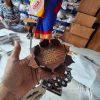 6 INCH - LOTUS KOLAM MUGGU MANAI - WOOD MDF KGF PROPS