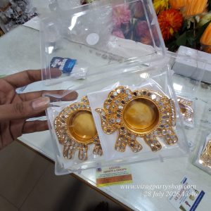 METAL TLIGHT CANDLE OR DIYA HOLDERS - METAL PROPS - TRADITIONAL RETURN GIFTS - ELEPHANT