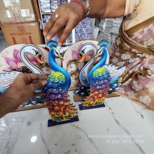 PEACOCK  TALL – 2 PC PER PACK – 14 INCH – WOOD MDF KGF PROPS