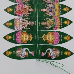 3 FEET MANGO LEAF TORAN - WITH ASHTALAKSHMIS  - VRATAM VARALAKSHMI VARALAXMI
