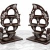2 PC PER PACK PEACOCK ASAN STAND - WITH SUB DIYA STANDS - WOOD MDF KGF PROPS