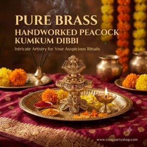 LAXMI LAKSHMI - 2 INCH - BRASS HANDWORKED KUMKUM DIBBI BARINI – TRADITIONAL RETURN GIFTS