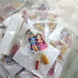 RADHA KRISHNA STANDING MDF RK STA 100P-- MANUFACTURER PASUPU HALDI KUMKUM - 100 PC - WHOLESALER
