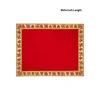 ASAN MATS RED VELVET WITH TRADITIONAL GOLDEN BORDER
