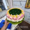 13 INCH VELVET, FLOWERS AND GAJRA - BAJOT PEETA ASAN - VRATAM VARALAKSHMI LAXMI PROPS