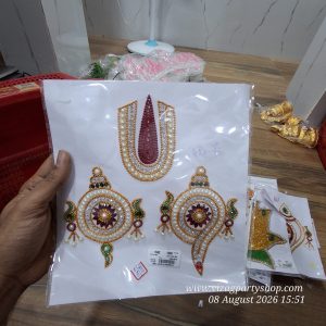 SHANKU CHAKRA NAAMAM BALAJI SCN -  RANGOLI STONE / PEARLS ENGRAVED