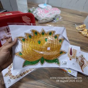 LOTUS GLITTER -  RANGOLI STONE / PEARLS ENGRAVED (assorted colours)