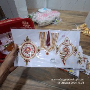 SCN SKANKU CHARAM NAMAM SCN -  RANGOLI STONE / PEARLS ENGRAVED (assorted colours)