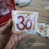 OM  -  RANGOLI STONE / PEARLS ENGRAVED (assorted colours)