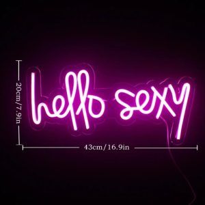 OLD STOCK CLEARANCE OFFER SALE NEONLIGHTS - fonts subject to change - HELLO SEXY