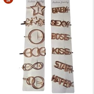 6 PC PER PACK - BROOCH OR HAIRCLIPS / PINS