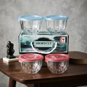 2 PC PER BOX - 260 ML -  GLASS CUPS BOWLS SHORTCUT - TRADITIONAL PS RETURN GIFTS