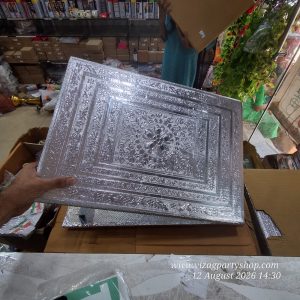 (2 pc per pack)  (15 INCH * 21 INCH) - MANAI SILVER PEETALU PITALU PATLA – WOOD MDF KGF PROPS