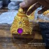 HEIGHT - 4 INCH / BASE WIDTH - 3 INCH  – METAL PANCHALOHA MINIATURE CROWN KIRITAM GOD POSHAK PROPS MUKUT