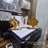 6 INCH - SCN SHANKU CHAKRA NAAMAM - WOOD MDF KGF PROPS