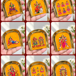 BRASS ENAMEL (5 CMS) CHETA MINIATURE - TRADITIONAL RETURN GIFTS