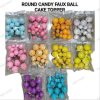 FAUX BALLS - CAKETOPPER - ASSORTED COLOURS