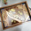 IMITATED - WOODEN TANJORE KGF TRAYS WITH ENAMEL COATED BASES FOR HIGH SHELF LIFE - WOOD MDF KGF PROPS