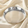 GERMAN SILVER PLATE PLAIN - 3 INCH