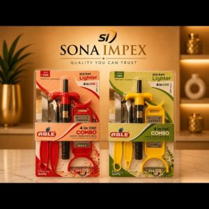 GAS LIGHTER KIT WITH GRATOR, PEELER AND KNIFE - HOME NEEDS