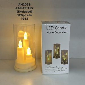6 INCH - CHURCH CANDLE / BATTERY TYPE – LED TLIGHTS
