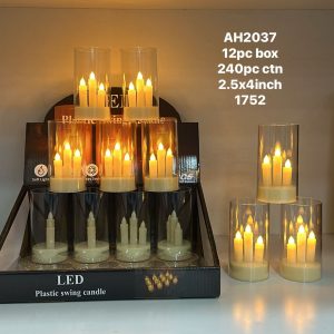 5 INCH - CHURCH CANDLE / BATTERY TYPE – LED TLIGHTS