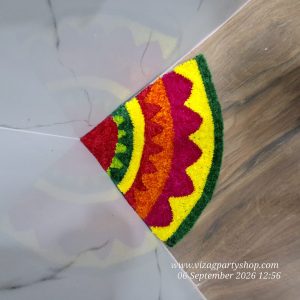 1.6 FEET - 1/4 RANGOLI CORNER MAT  – WATERPROOF WOOL RANGOLI MATS