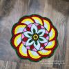 2 FEET - WHEEL – WATERPROOF WOOL RANGOLI MATS