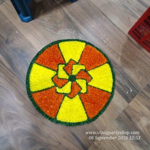 2 FEET - MAZE CIRCLE – WATERPROOF WOOL RANGOLI MATS