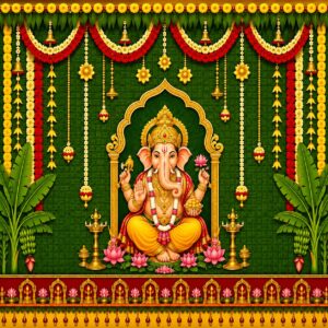 (5 FEET * 8 FEET) - GANESH IN ARCH MANDAPAM PANDIRI