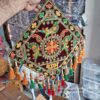 PACK OF LATKAN VELVET HANGINGS – PARROTS SHUBH OR LABH