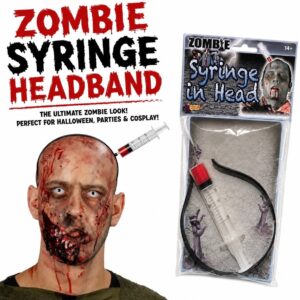 ZOMBIE HORROR HAIRBAND - SYRINGE INSIDE