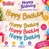 BIRTHDAY GLITTER CURSIVE BANNER - GOLD COLOUR - 3 feet approx