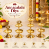 BRASS - ANNAPAKSHI DEEPAM DIYA - PEACOCK -