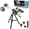Science Horse Astronomical Telescope for Kids – 20X, 30X & 40X Magnification Educational Telescope with Adjustable Tripod, Finder Scope & STEM Science Learning Kit