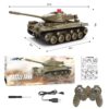 RC Battle Tank Toy with Remote Control, Lights & Sound Effects – Rechargeable Army Crawler Tank with Programming Function & All-Terrain Climbing Action