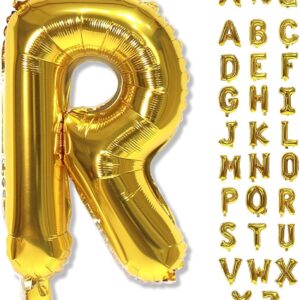 R -- GOLD 16 INCH FOIL LETTER