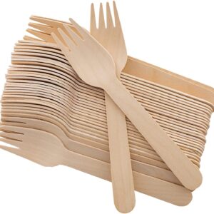 WOODEN FORKS - 100 PC PER PACK