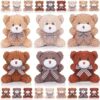Cute Teddy Bear Plush Keychain Assorted 11CM  - Kids, Bag Charm & Return Gifts