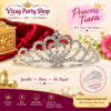 SILVER METAL PRINCESS CROWN - ASSORTED DESIGN