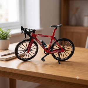 Miniature Die-Cast Road Bicycle Bike Desktop Decor – Interactive Working Scale Model