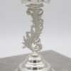 German Silver Peacock Diya Stand Lamp Deepam Deep Kund 8INCH - CLEARANCE SALE