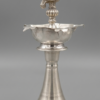 German Silver Diya Stand Lamp Deepam Deep Kund 9INCH - CLEARANCE SALE