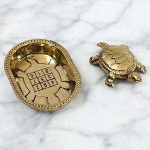 BRASS TURTLE WITH FREE WATER PLATE - 2 inch